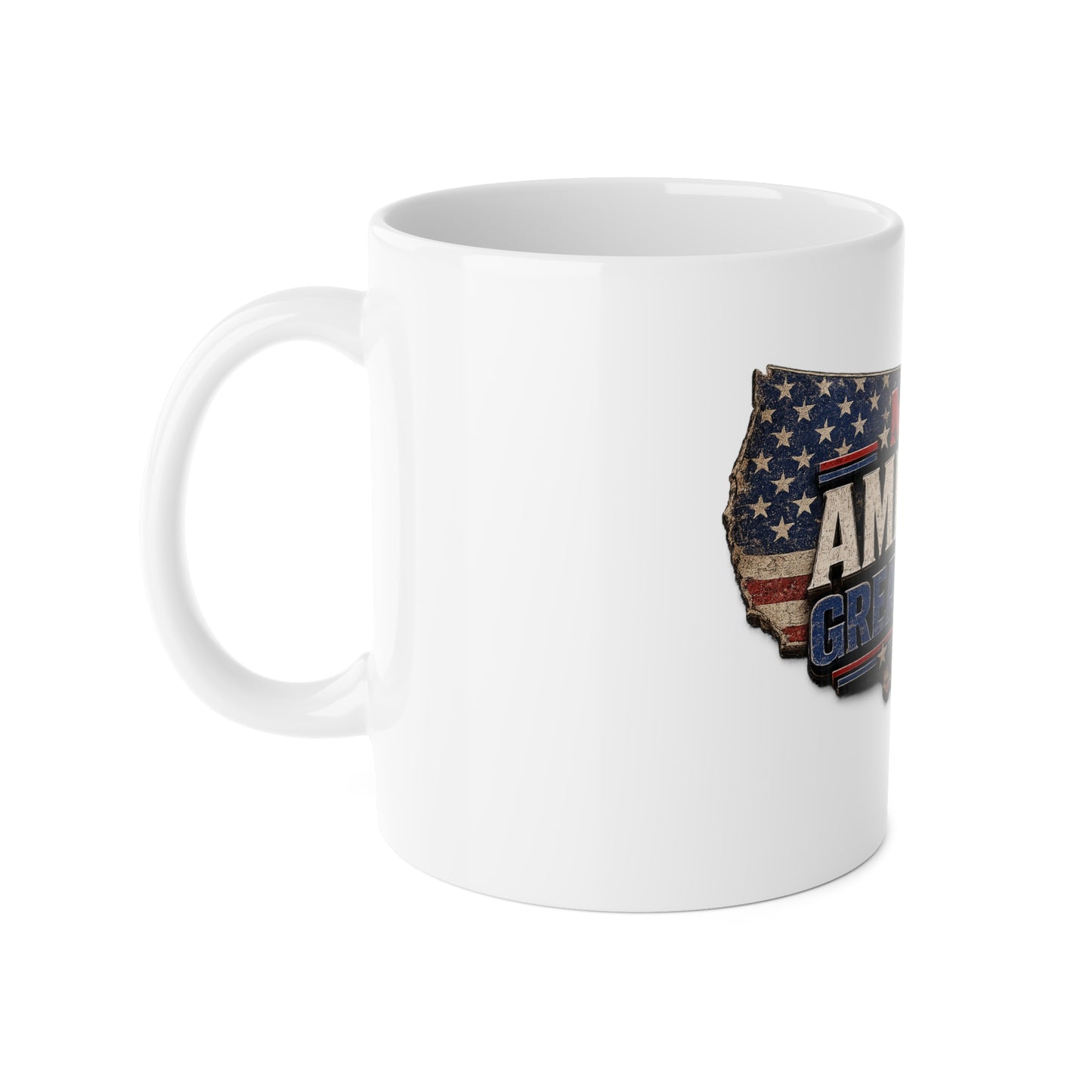 White Ceramic Mug, 11oz MAGA
