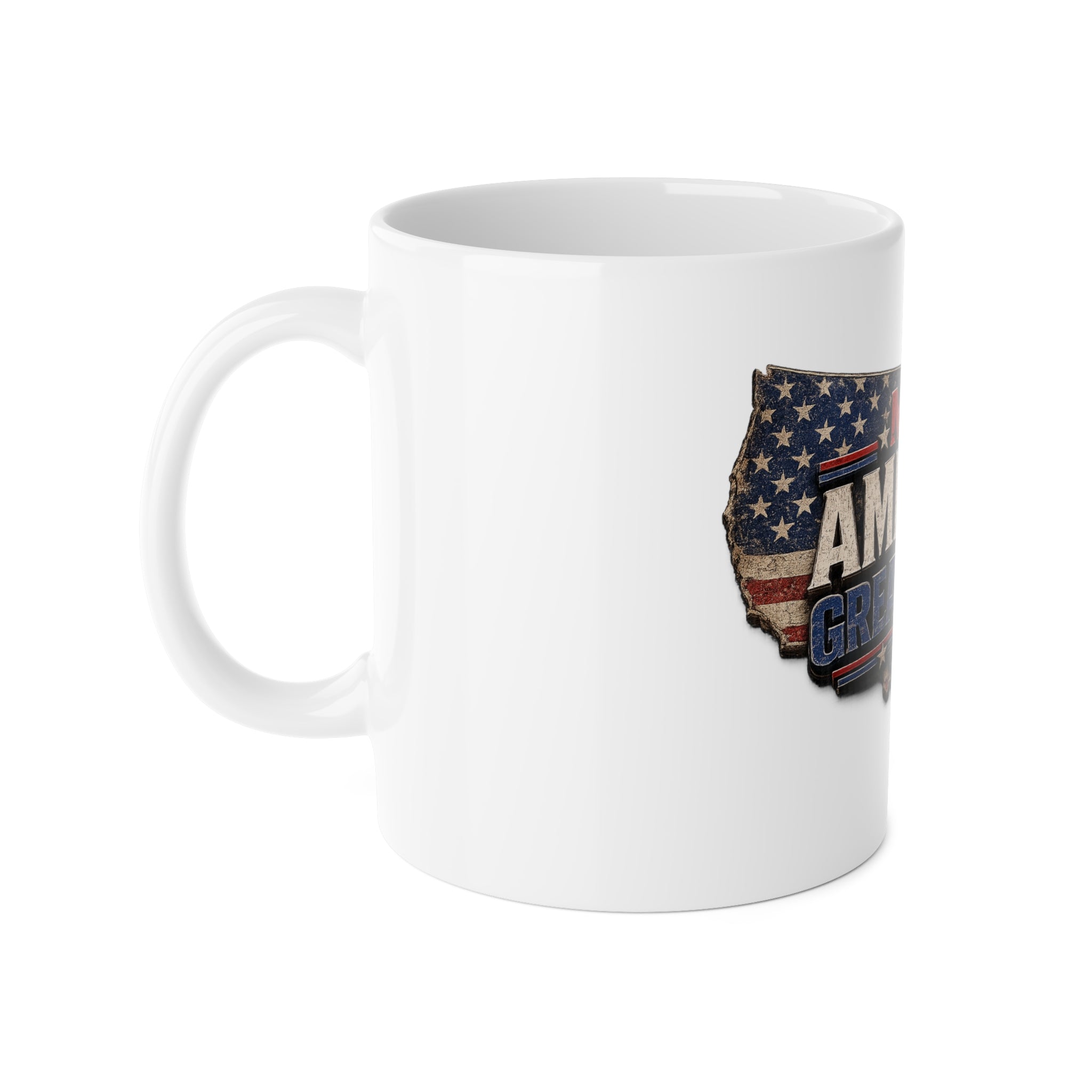White Ceramic Mug, 11oz MAGA