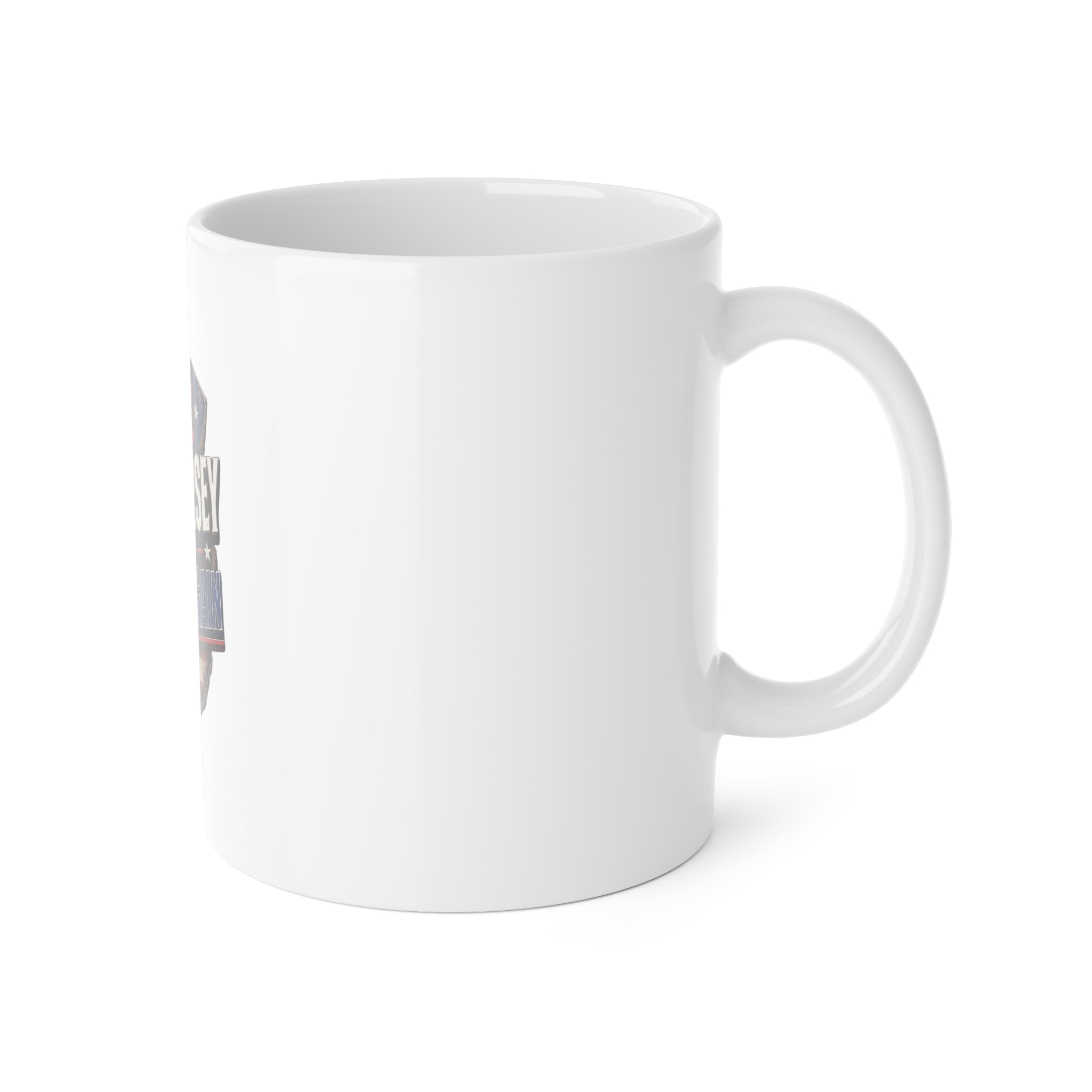 White Ceramic Mug, 11oz NJGA
