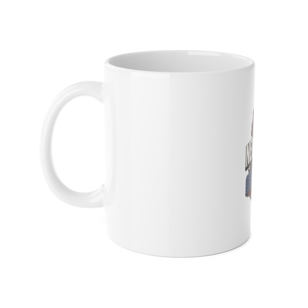 White Ceramic Mug, 11oz NJGA