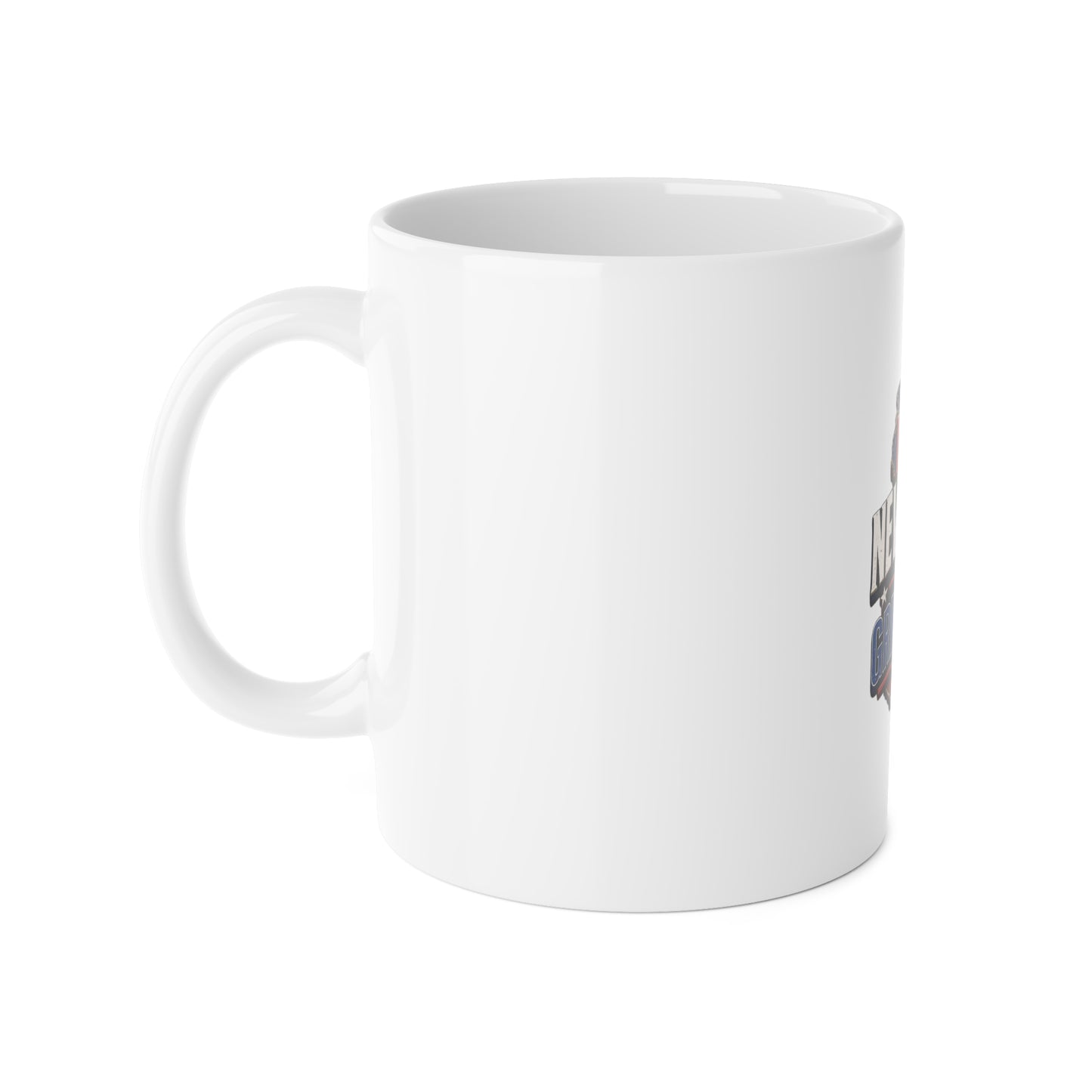White Ceramic Mug, 11oz NJGA